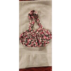 Pink, black, Grey and white mesh market bag